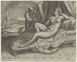 Jupiter und Danaë von Monogrammist FME