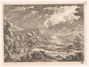 Landschaft mit Gewitter