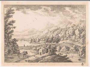 Landschaft mit Fluss