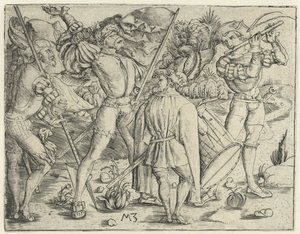Die vier Soldaten von Monogrammist MZ