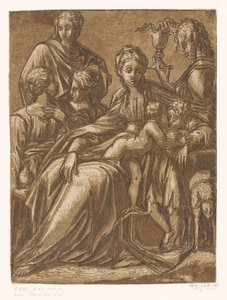 Maria mit Kind und Heiligen