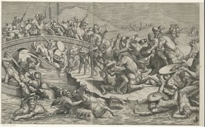 Schlacht an der Milvischen Brücke (linke Teile)