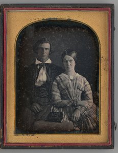 Unbetiteltes Porträt eines Mannes und einer Frau, 1845