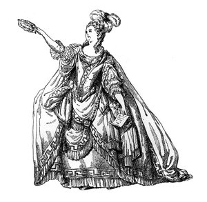 Kostüm aus dem französischen Theater, 1885