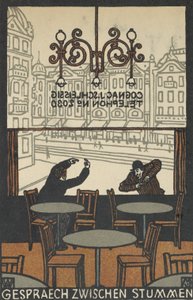 Gespräch zwischen Stummen, 1907 von Moritz Jung