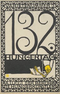 Varieté-Nummer 3: 132. Fastentag, A. Lucci der berühmte Hungerkünstler, 1907