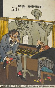 Wiener Café: Die Schachspieler, 1911