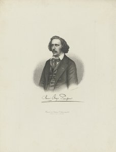 Porträt des Komponisten Henry Hugo Pierson 1815-1873, ca. 1850 von Moritz Laemmel