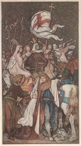Ludwig der Heilige nimmt Abschied von seiner Gemahlin Elisabeth von Moritz Ludwig von Schwind