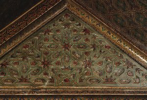 Kasbah von Thamiel Glaoui, Decken-Detail (Keramik) von Moroccan School