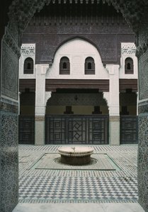 Madrasa Bou Inania, Innenhof von Moroccan School