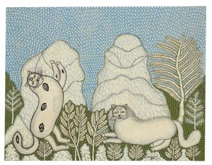 Katzen im Schnee