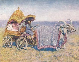 Einheimischer Ochsenkarren aus Bikanir, 1903 von Mortimer L Menpes