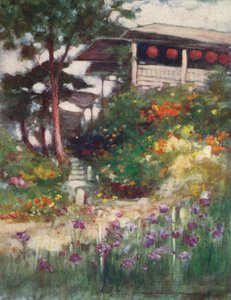 Ein Irisgarten, um 1887