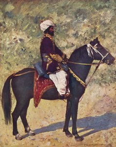 Reiter im Bombay Camp, 1903 von Mortimer L Menpes