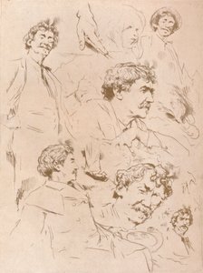 Porträtstudien, ca. 1880, 1904 von Mortimer L Menpes