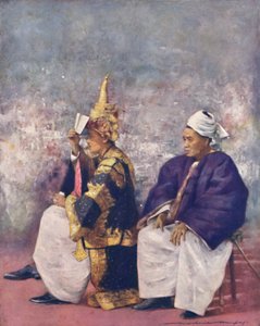 Shan-Häuptlinge beobachten den Durbar, 1903 von Mortimer L Menpes