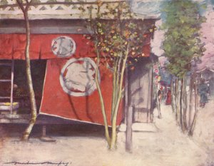 Der rote Vorhang, um 1887