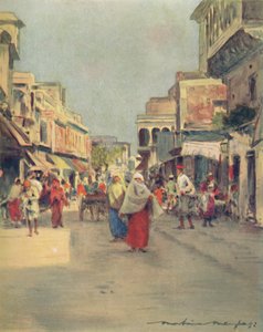 Eine Seitenstraße in Agra, 1905 von Mortimer Ludington Menpes