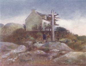 Ein Wegesrand-Schrein, Huelgoat von Mortimer Ludington Menpes