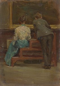 Charles Sheeler und Nina Allender, um 1906 von Morton Livingston Schamberg