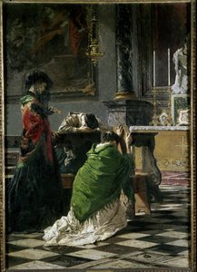 Die Männer sind auf dem Feld! Erinnerung an Venedig von Mose Bianchi
