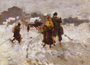 Figuren im Schnee
