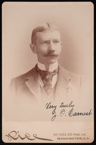 Porträt von J.P. Earnest, zwischen 1889 und 1897
