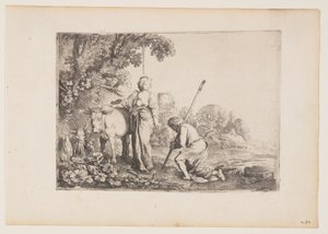 Juno befreit Io, Tafel 1 aus Die Geschichte von Merkur und Argus von Moses van Uyttenbroeck