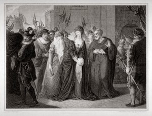 Lady Jane Grey wird zur Hinrichtung im Tower of London geführt