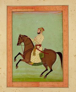 Ein Mogul-Adliger zu Pferd, ca. 1790, aus dem Großen Clive-Album