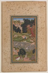 Majnun in der Wildnis, ca. 1600