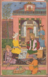 Ein Fest in einem Pavillon, ca. 1620 von Muhammad Ali