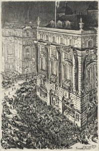 Piccadilly Circus, Vorabend der Krönung von George VI