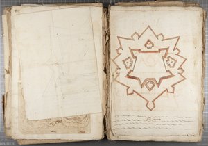 Portfolio von Zeichnungen von Mutio Oddi aus Urbino und anderen - Po Fume, ca. 1635-40