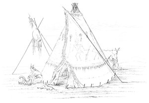 Teepee, 1841 von Myers and Co