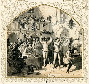 Präsentation des Wildschweinkopfes von Myles Birket Foster