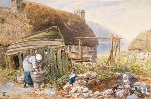 Waschtag in Balmarcara, ca. 1860