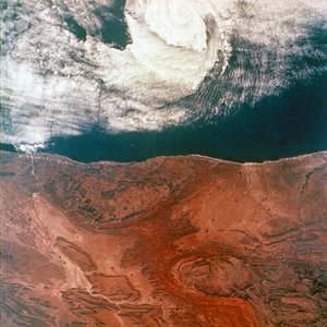 Erde aus dem Weltraum - Auge eines Sturms gesehen von Gemini 5 von NASA Images