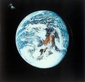 Erde aus dem Weltraum, ca. 1980er