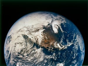 Nord- und Zentralamerika von Apollo 16, 16. April 1972 von NASA Images