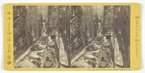 Die Flume von unten, Blick nach oben, Mitte des 19. Jahrhunderts von N.W. Pease