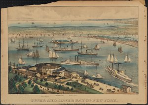 Obere und Untere Bucht von New York, ca. 1881