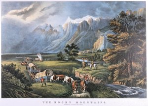 Die Rocky Mountains, um 1870