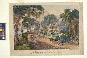Ein Zuhause am Mississippi von N. and Ives J.M. (1824 95) Currier