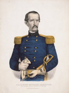 Brig.-Genl. Michael Corcoran der Irish Brigade, ehemaliger Oberst des tapferen N.Y. "Sixty Ninth" von Currier and Ives