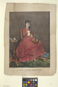 Der Tag vor der Hochzeit von N. and Ives J.M. (1824 95) Currier
