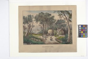 Ernte der letzten Ladung von N. and Ives J.M. (1824 95) Currier