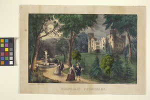Mondscheinpromenade von N. and Ives J.M. (1824 95) Currier