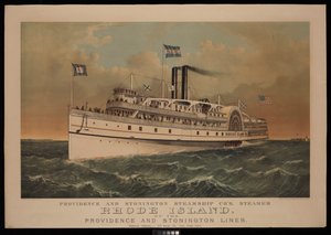 Dampfschiff Rhode Island der Providence and Stonington Steamship Co der Providence and Stonington Lines
